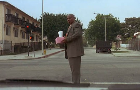Marsellus crosses the street in front of Butch on Fletcher Drive Pulp Fiction filming locations LegendaryTrips