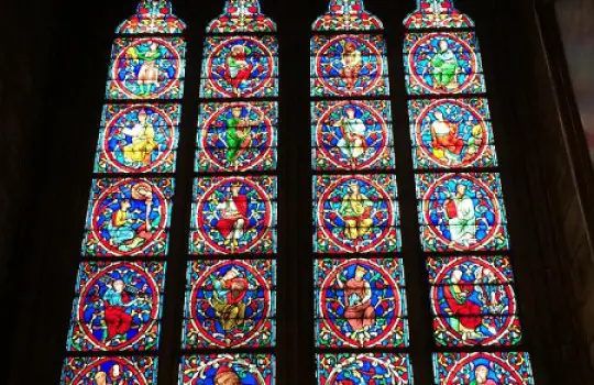 Notre-Dame stained glass, Paris