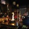 Morning 'fire' Buddhist ceremony at Kumagaiji temple Koyasan Japan