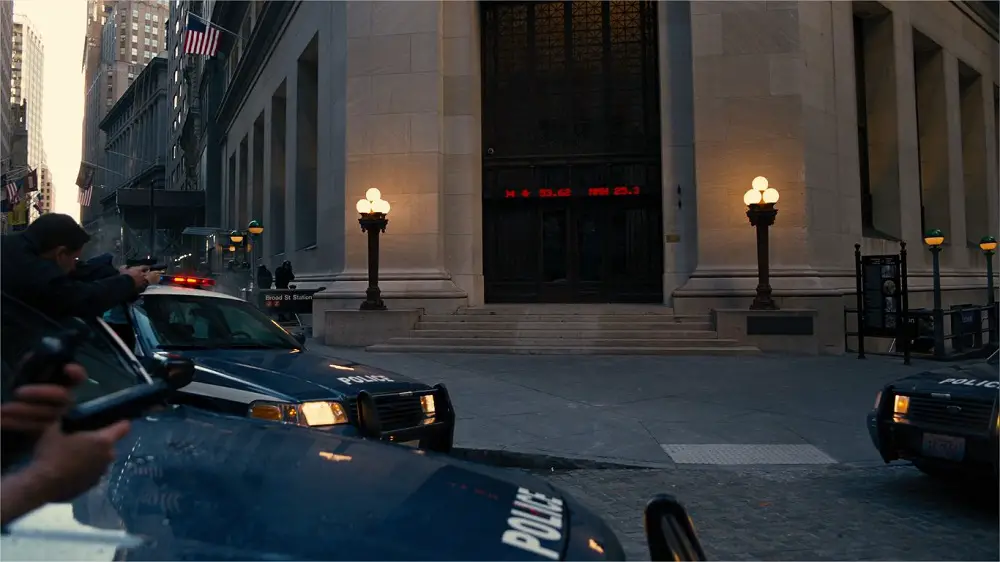 Gotham City Stock Exchange - exterior JP Morgan New York The Dark Knight Rises