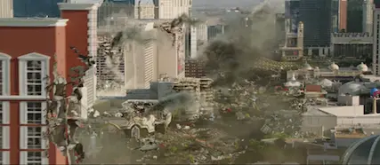 Destroyed Las Vegas, Godzilla (2014)