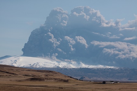 Eyjafjallajökull Volcano erupted, Iceland