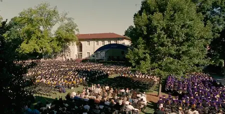 Graduation scene, Emory University (Georgia), Reed College (Portland, Oregon) (Into the Wild, 2007)