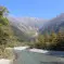 Azusa River and mountains in Kamikochi Japan