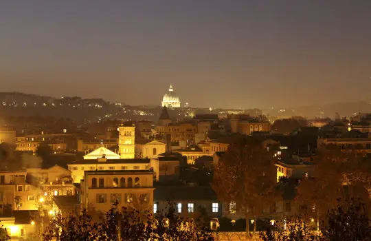 A View of Rome in the Evening