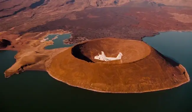 Lake Turkana view from plane, The Constant Gardener (2005)