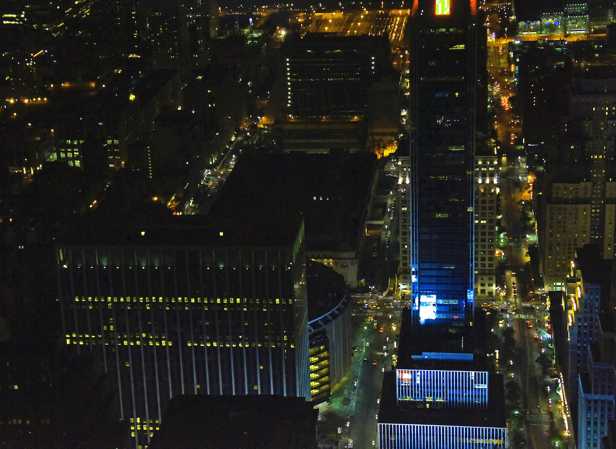 Madison Square Garden at night New York