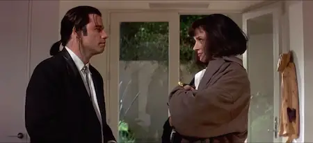 Vincent and Mia at Marsellus & Mia's house in Beverly Hills - Pulp Fiction filming locations LegendaryTrips