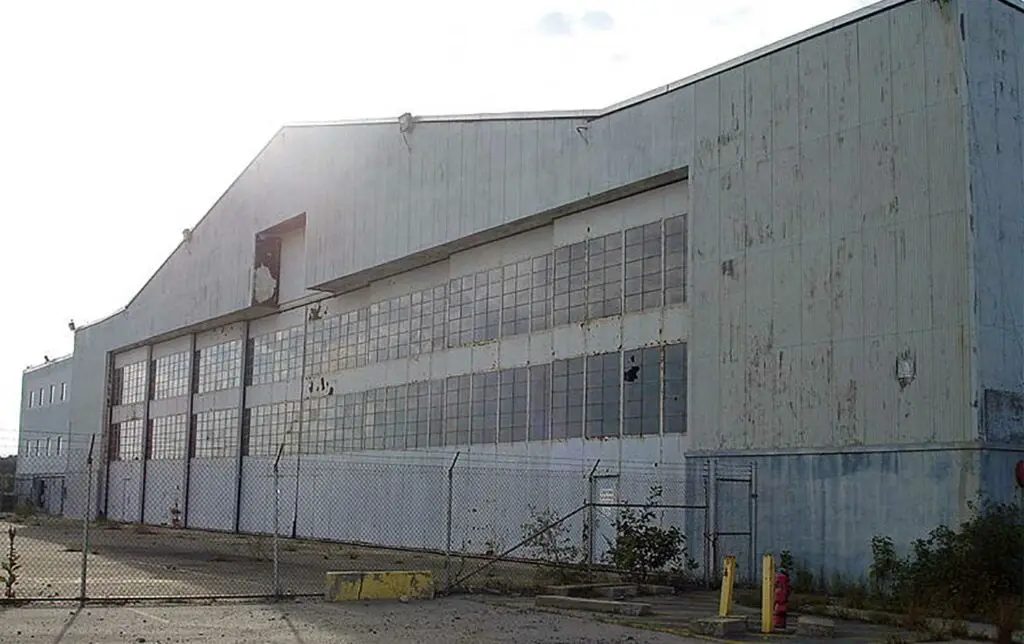 Hangar in the South Weymouth Naval Air Station