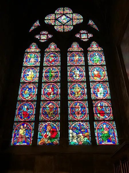 Notre-Dame stained glass, Paris
