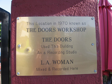 The Doors workshop sign