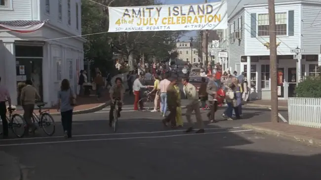 Town center of Amity Island, Water Street, Main Street, Edgartown, Martha's Vineyard Jaws filming locations LegendaryTrips