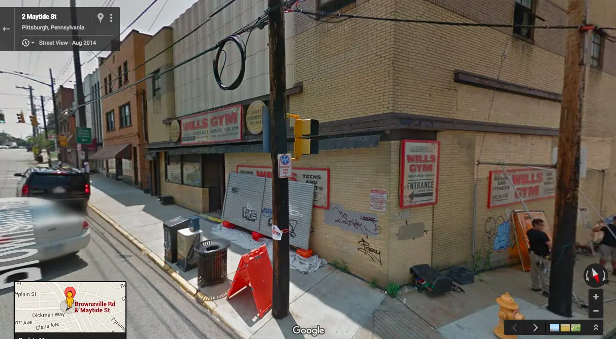 Will Gyms from Southpaw in Pittsburgh on Google Maps Street View